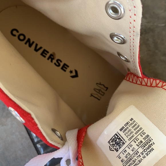 CONVERSE CTAS HI ENAMEL RED/WHITE/BLACK MENS - Picture 15 of 15